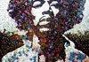 Hendrix made out of 5000 Guitar Picks