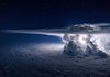Aerial view of a thunderstorm