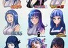 Hinata in different styles