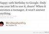 Happy 12th Birthday to Google