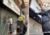 HK protesters volunteered to clean up vandalised shop