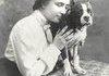 Helen Keller and her  cat, "Mittens"