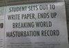 masturbation world record.