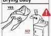 how to dry a baby