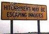 Hitchhikers may be