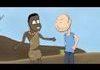 Karl Pilkington argues with a starving A