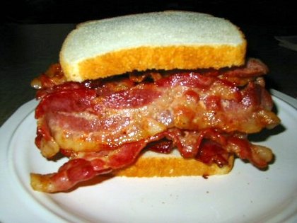 bacon sandwich. i saw a picture of bacon on the tops so i said it! everyone loves sandwichs on this site the only thing that is missing is tits.&lt;br /&gt; com